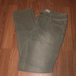 Sage green jeggings